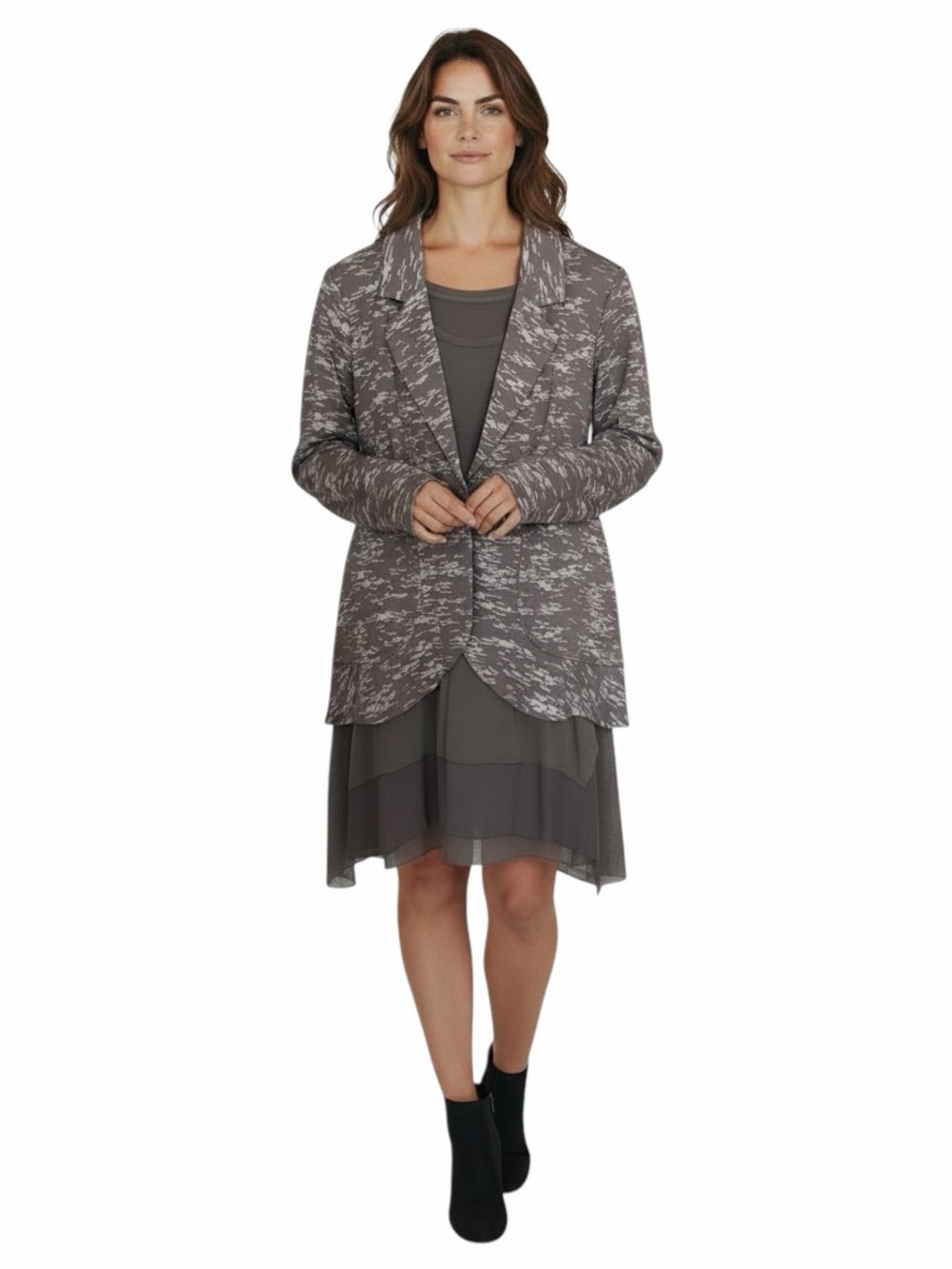 LOGO by Lori Goldstein•2 PC Lightweight Dress Jacket Outfit